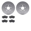 Dynamic Friction Co 4302-63007, Geospec Rotors with 3000 Series Ceramic Brake Pads, Silver 4302-63007